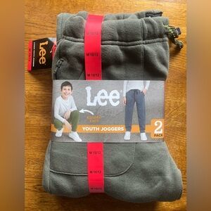 Boys 2-pack Lee Youth Joggers. Size M 10/12. New in package.